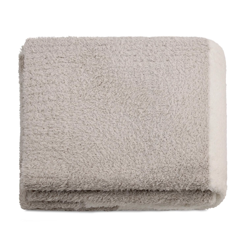 MANTA DE FRANELA NAUTICA 127X152 FLUFFY CAMA SOFA SUAVIDAD SUPERIOR TAUPE - 4