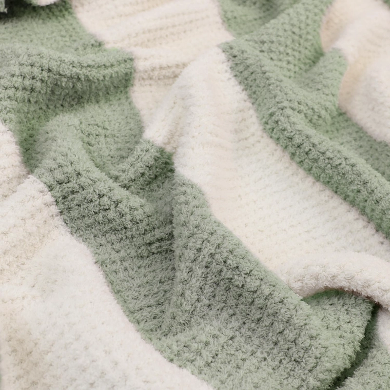 MANTA DE FRANELA NAUTICA 127X152 WAFFLE CAMA SOFA SUAVIDAD SUPERIOR VERDE - 2