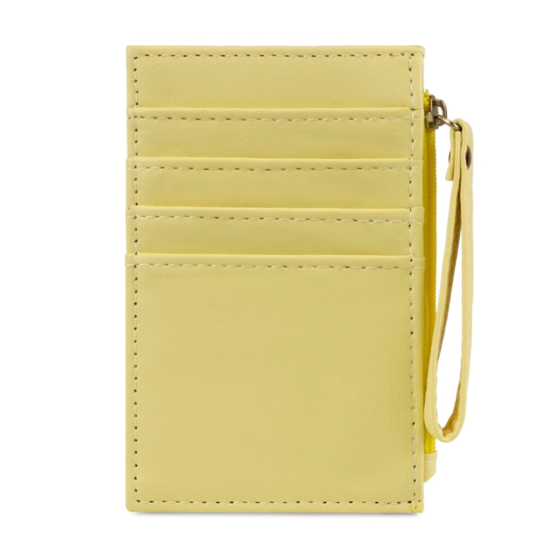 TARJETERO BILLETERA MUJER CON MONEDERO SUNY AMARILLO CARVEN PARIS - 5