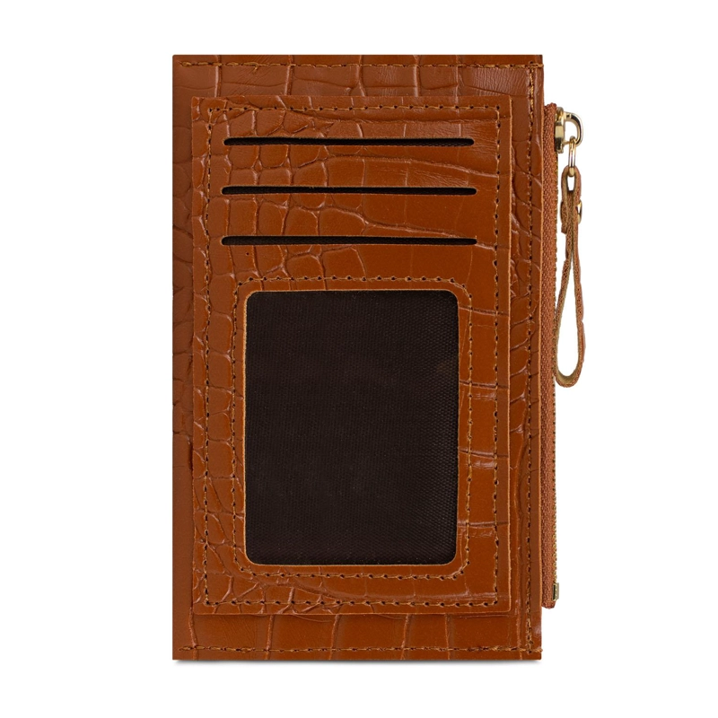 BILLETERA TARJETERO MUJER CON MONEDERO ZOE CAFE  CARVEN - 5