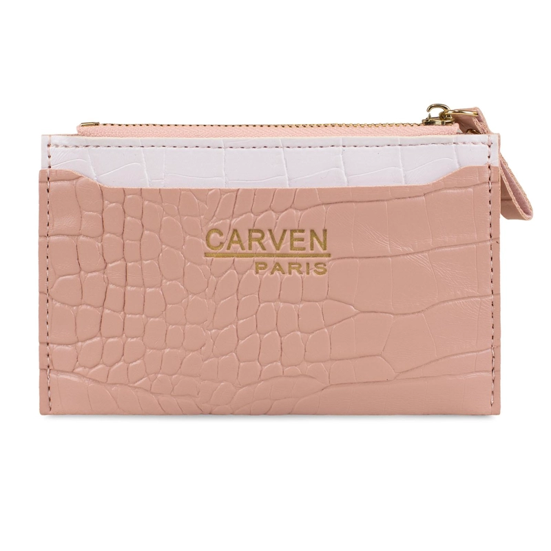 BILLETERA TARJETERO MUJER CON MONEDERO ZOE ROSA CARVEN - 2