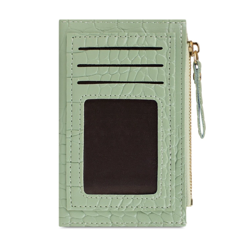 BILLETERA TARJETERO MUJER CON MONEDERO ZOE VERDE CARVEN - 5
