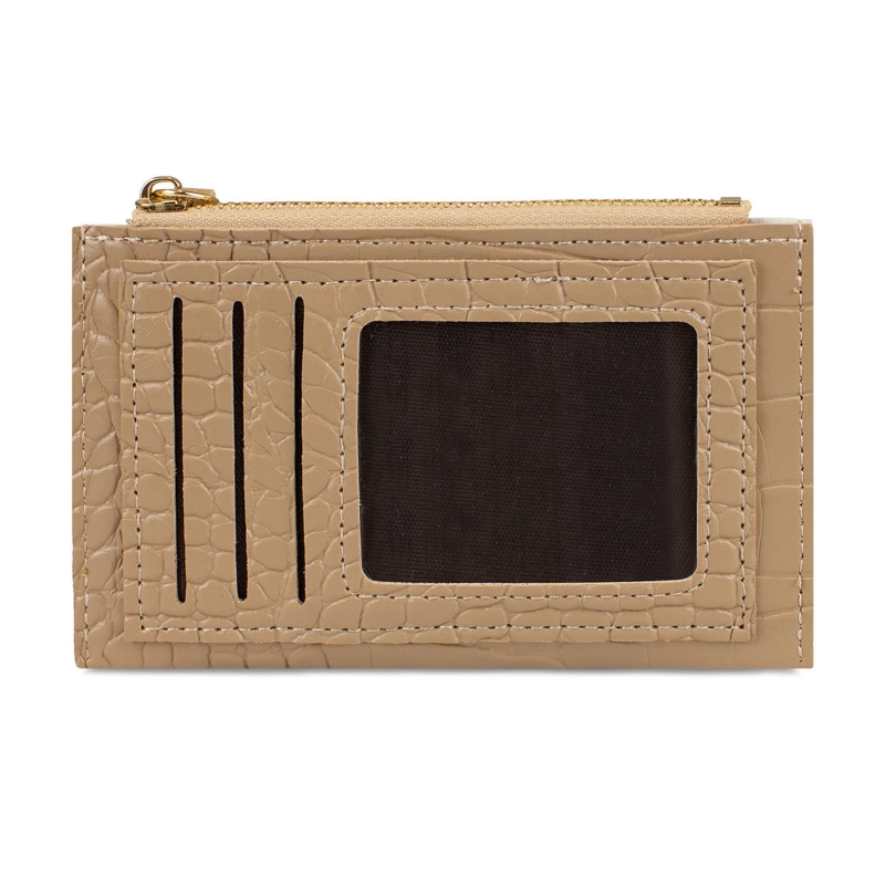 BILLETERA TARJETERO MUJER CON MONEDERO ZOE CAFE  CLARO CARVEN - 4