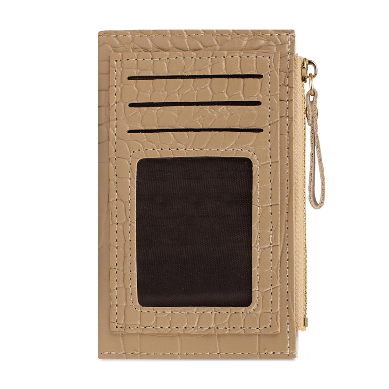 BILLETERA TARJETERO MUJER CON MONEDERO ZOE CAFE  CLARO CARVEN - 5