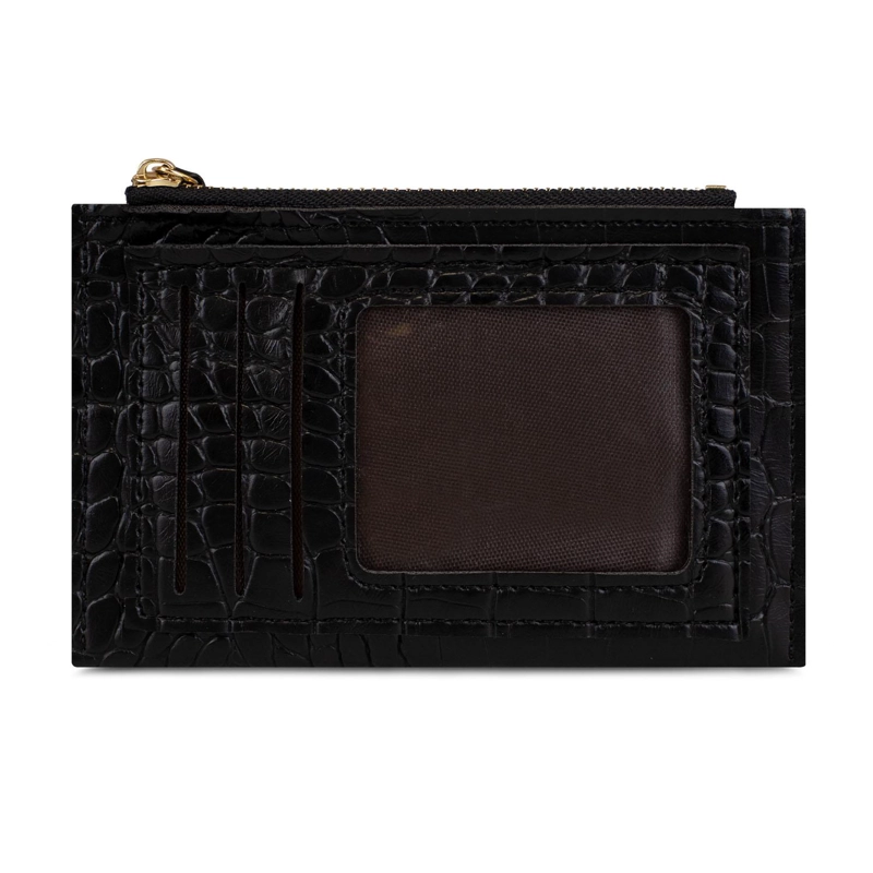 BILLETERA TARJETERO MUJER CON MONEDERO ZOE NEGRO CARVEN - 4