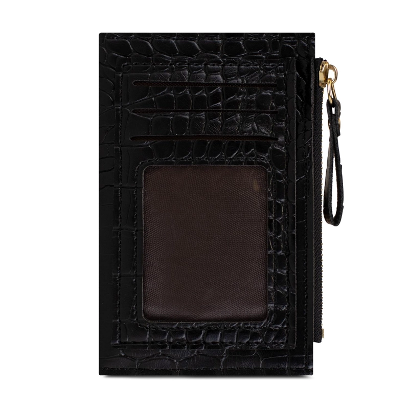 BILLETERA TARJETERO MUJER CON MONEDERO ZOE NEGRO CARVEN - 5
