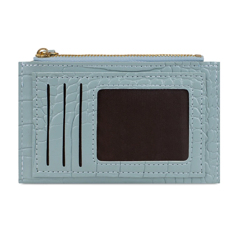 BILLETERA TARJETERO MUJER CON MONEDERO ZOE AZUL CARVEN - 4