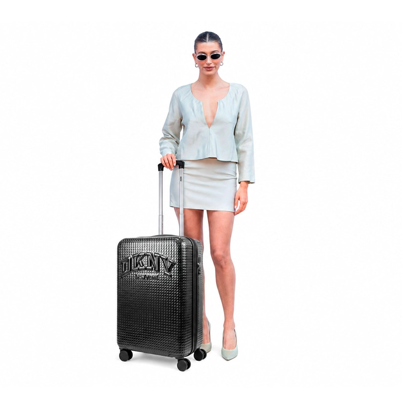 MALETA MEDIANA DONNA KARAN HOT TOWN 20K NEGRA DKNY - 7