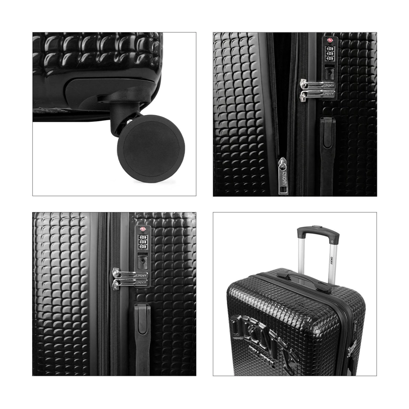 PACK 2 MALETAS DONNA KARAN HOT TOWN S 10K + L 23K NEGRA DKNY - 4