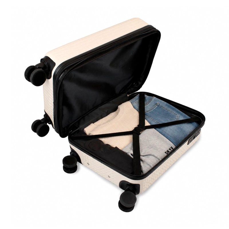 PACK 2 MALETAS DONNA KARAN HOT TOWN S 10K + M 20K BLANCA DKNY - 5
