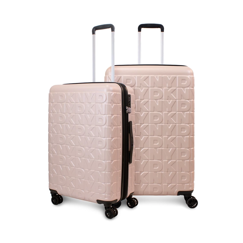 PACK 2 MALETAS DONNA KARAN MEGHAN M 20K + L 23K ROSADA DKNY - 1