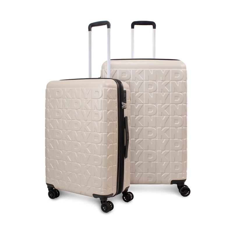 PACK 2 MALETAS DONNA KARAN MEGHAN M 20K + L 23K BEIGE DKNY - 1
