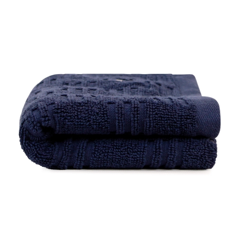 TOALLA DE CARA SAVOY NAUTICA 100% ALGODON 30X50CM HIPOALERGE NICA AZUL MARINO - 3