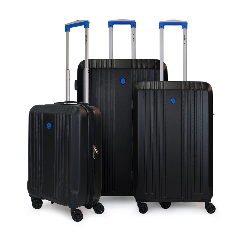 SET DE 3 MALETAS S+M+L OLYMPIA NEGRO-AZUL - 1