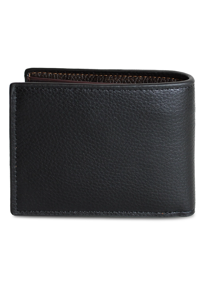 BILLETERA DE HOMBRE MATT  EN COLOR NEGRO CARVEN PARIS - 4