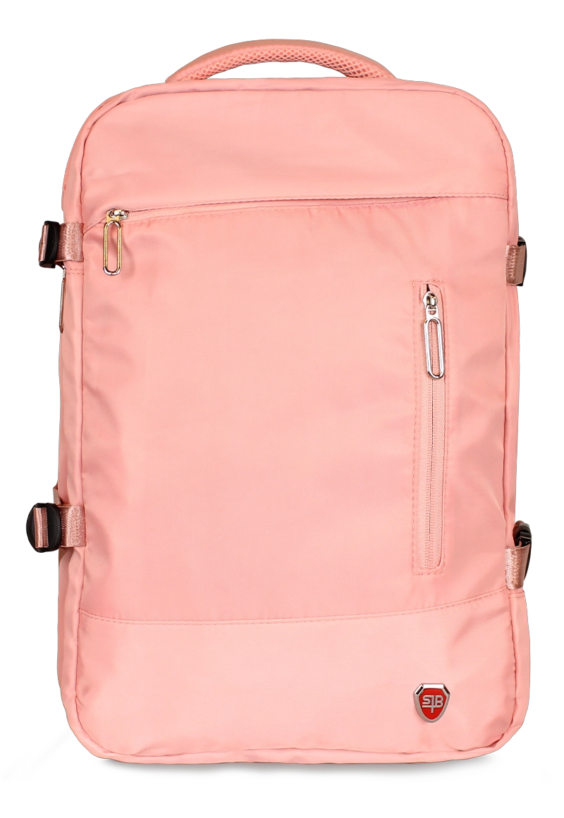 MOCHILA DE VIAJE VIRAL ROSADA CON USB SWISS BAG - 1
