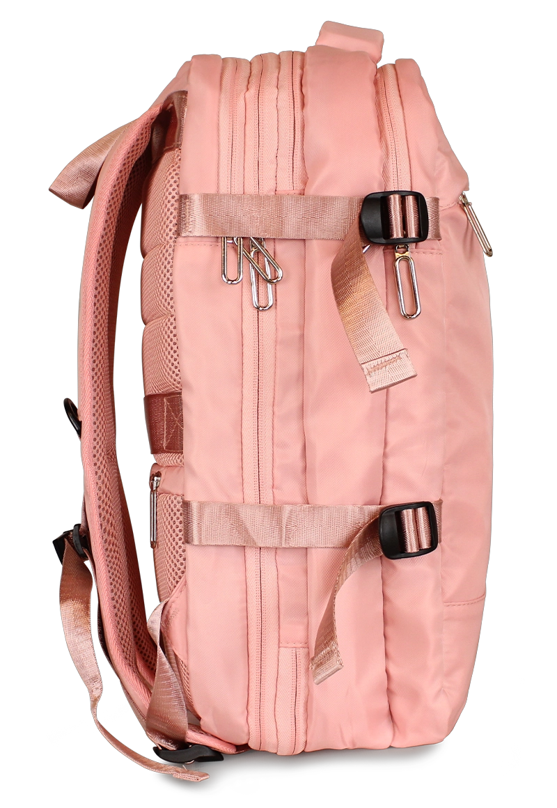 MOCHILA DE VIAJE VIRAL ROSADA CON USB SWISS BAG - 5