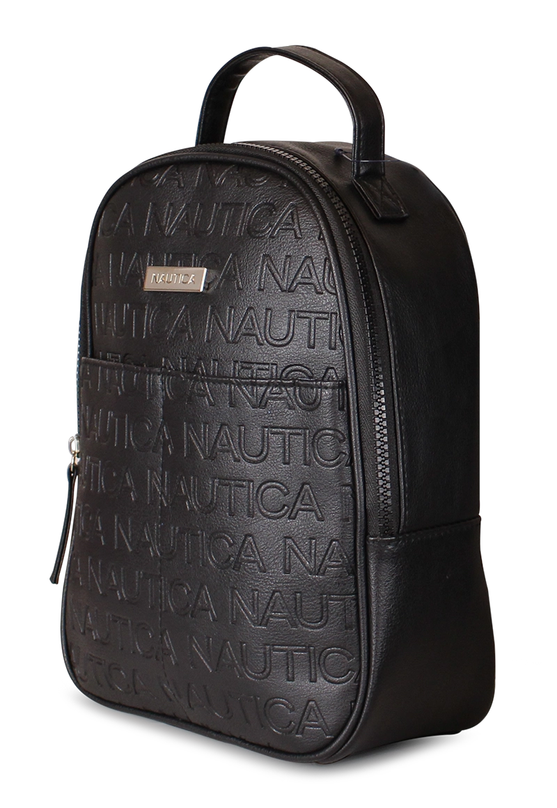 MOCHILA DE MUJER NAUTICA ECOCUERO NEGRO DELRAY - 2
