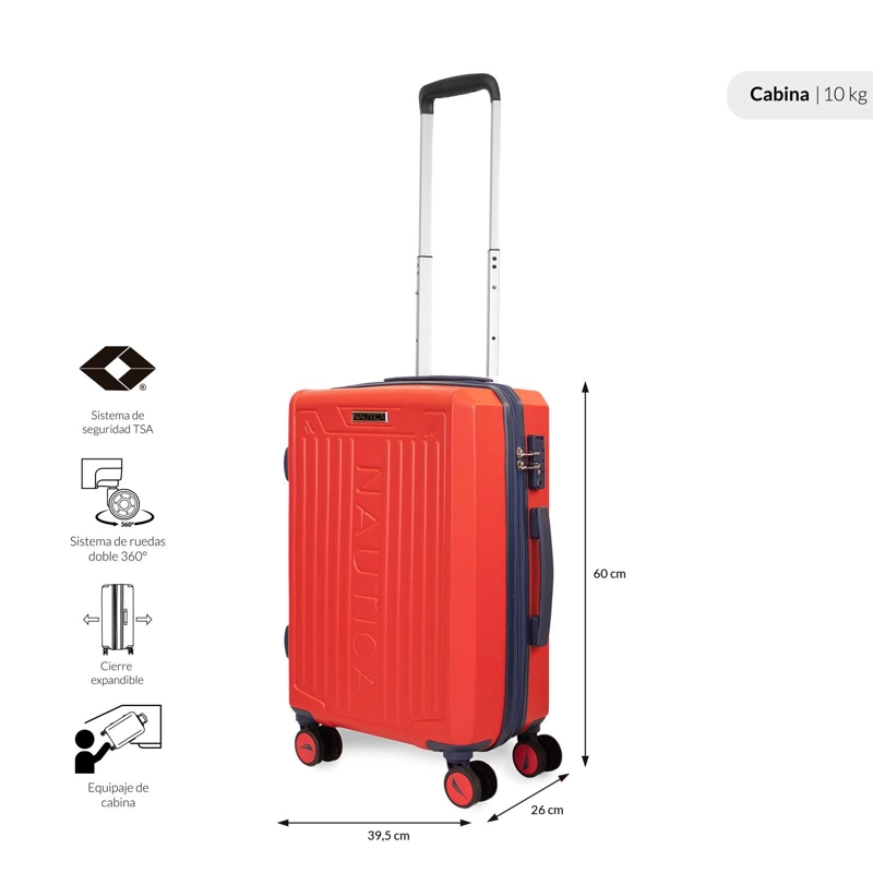 MALETA DE CABINA COPPER NAUTICA S 10KG NARANJA - 2
