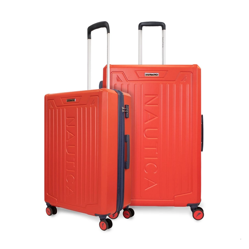 PACK 2 MALETAS COPPER NAUTICA MEDIANA 20K Y GRANDE 23K NARANJA - 1