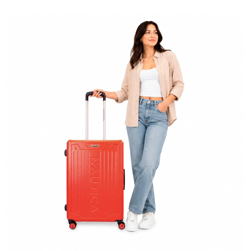 PACK 2 MALETAS COPPER NAUTICA MEDIANA 20K Y GRANDE 23K NARANJA - 2