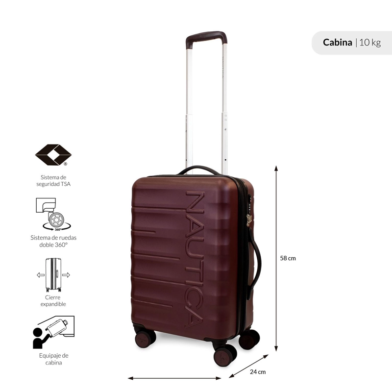 MALETA CABINA IBIZA S 10KG BURDEO NAUTICA - 2