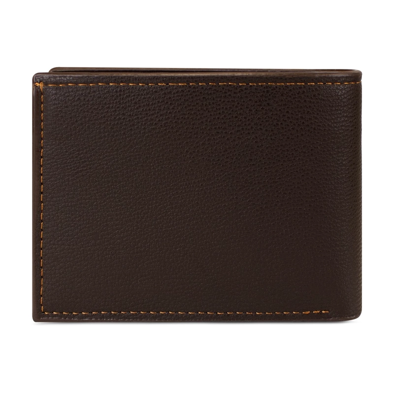 BILLETERA HOMBRE BRUNO CAFE  OSCURO CON MONEDERO CARVEN PARIS - 5