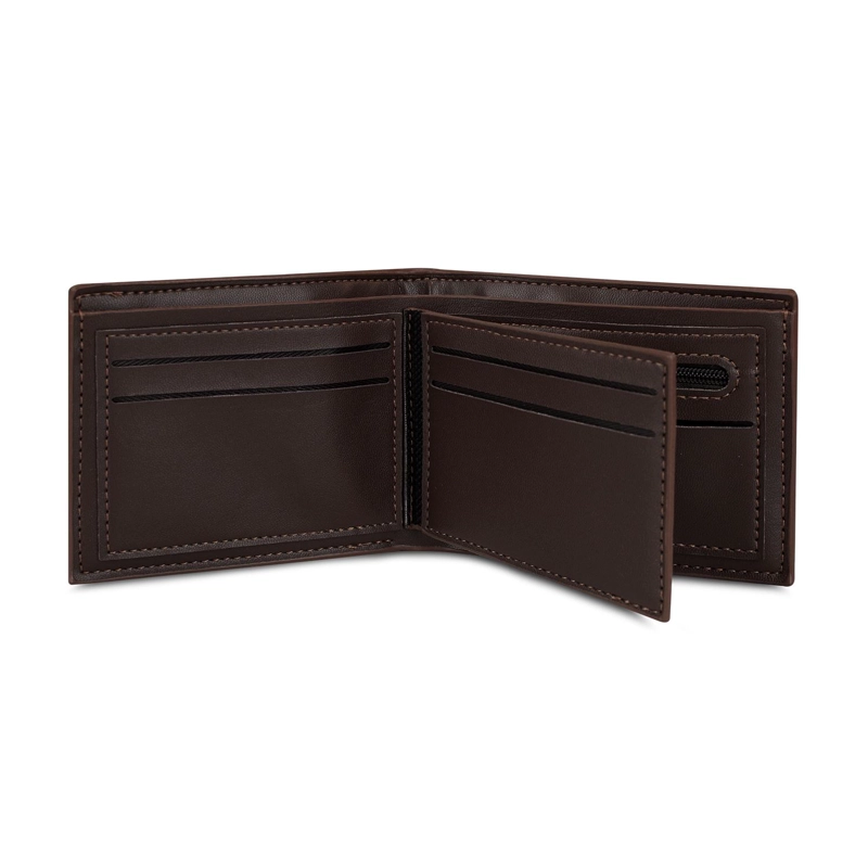 BILLETERA HOMBRE BRUNO CAFE  OSCURO CON MONEDERO CARVEN PARIS - 6