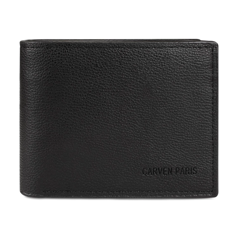 BILLETERA HOMBRE BRUNO CAFE  CON MONEDERO CARVEN PARIS - 3