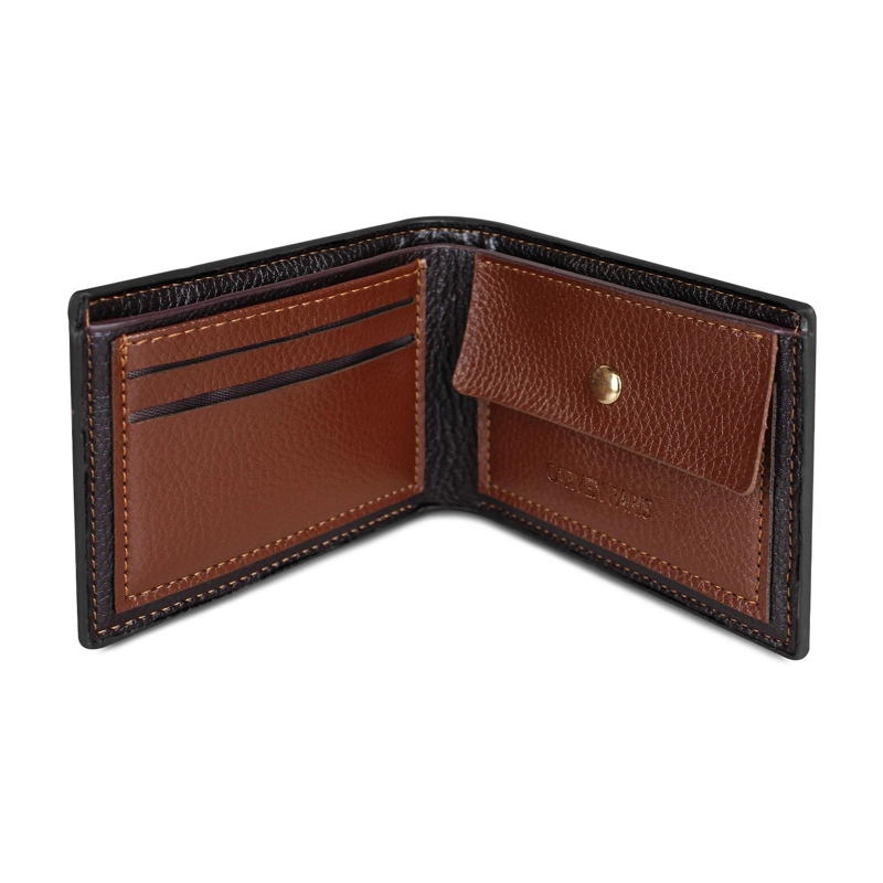 BILLETERA HOMBRE DANTE NEGRA CON MONEDERO CARVEN PARIS - 6