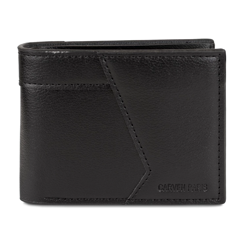BILLETERA HOMBRE MILAN NEGRA CARVEN PARIS - 3