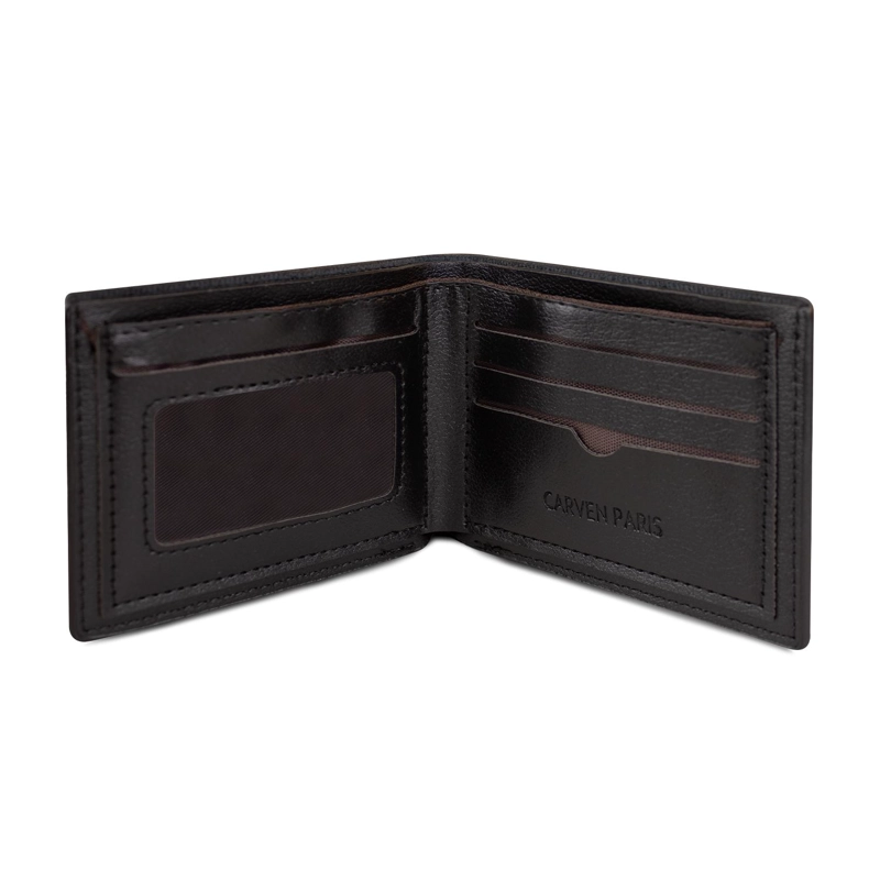 BILLETERA HOMBRE MILAN NEGRA CARVEN PARIS - 6