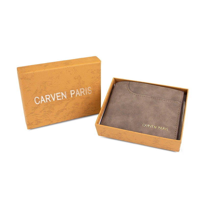BILLETERA HOMBRE JACK CAFE  OSCURO CON MONEDERO CARVEN PARIS - 2