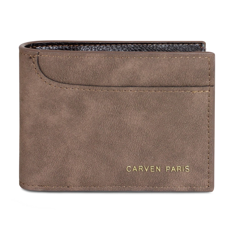 BILLETERA HOMBRE JACK CAFE  OSCURO CON MONEDERO CARVEN PARIS - 3
