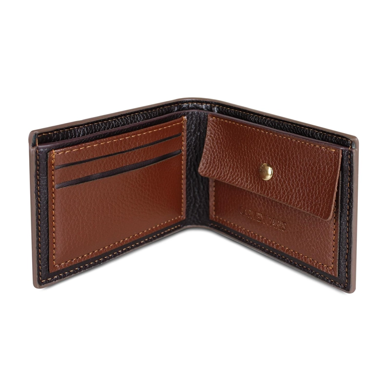 BILLETERA HOMBRE JACK CAFE  OSCURO CON MONEDERO CARVEN PARIS - 6