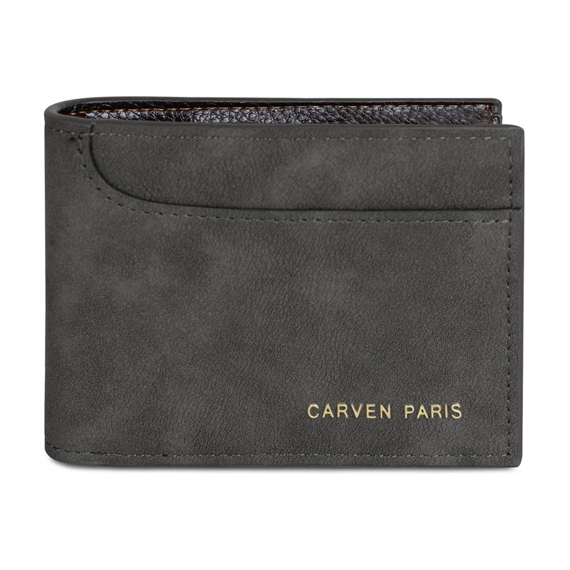 BILLETERA HOMBRE JACK NEGRA CON MONEDERO CARVEN PARIS - 3