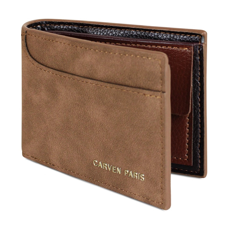 BILLETERA HOMBRE JACK CAFE  CON MONEDERO CARVEN PARIS - 4