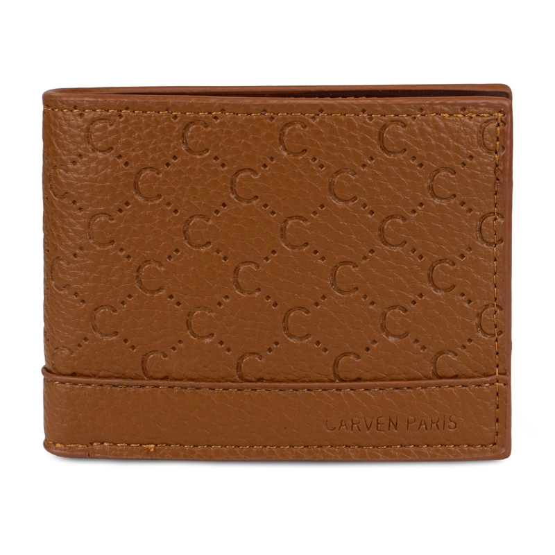 BILLETERA HOMBRE LUCCA CAFE  CON MONEDERO CARVEN PARIS - 3