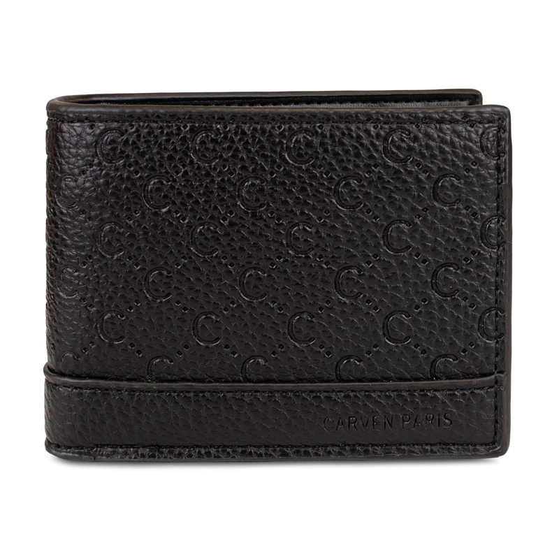 BILLETERA HOMBRE LUCCA NEGRA CON MONEDERO CARVEN PARIS - 3