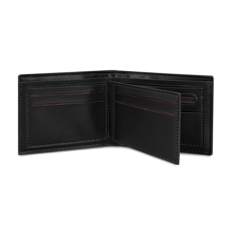 BILLETERA HOMBRE LUCCA NEGRA CON MONEDERO CARVEN PARIS - 6
