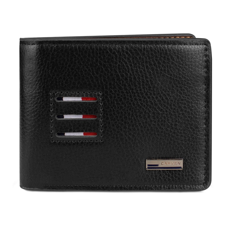 BILLETERA HOMBRE TOMMY NEGRA CARVEN PARIS - 3