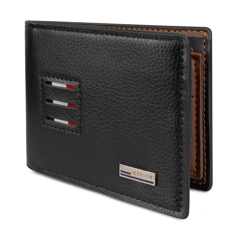 BILLETERA HOMBRE TOMMY NEGRA CARVEN PARIS - 4