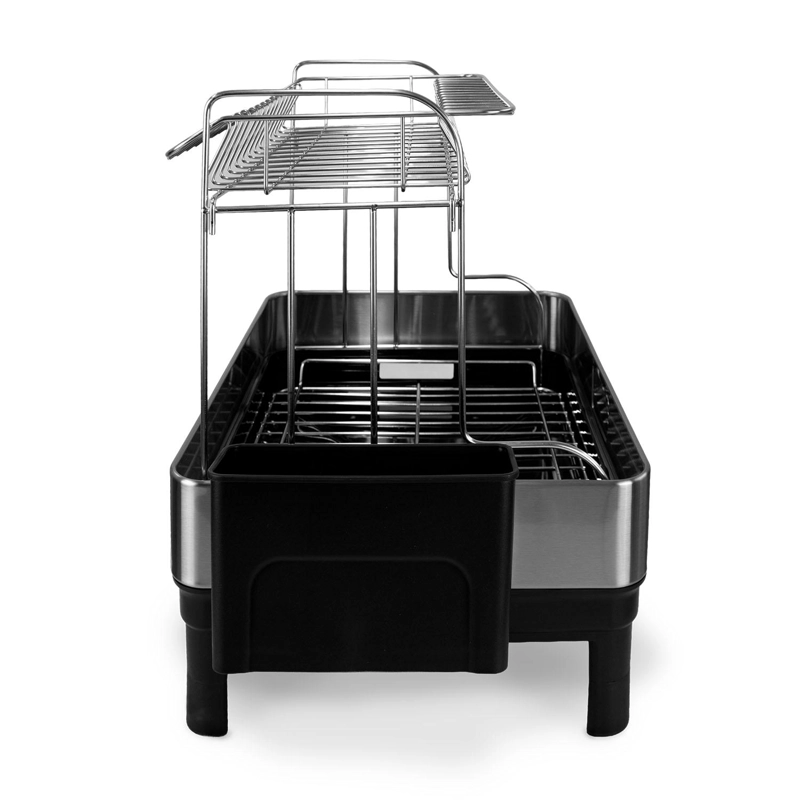SECAPLATOS ESCURRIDOR DE LOZA ACERO INOXIDABLE 2 NIVELES COCINA NAUTICA HOME - 3