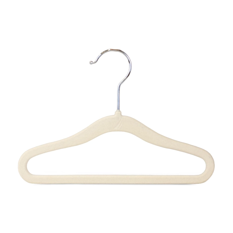 SET 10 COLGADORES PARA BEBÉ PERCHAS BEIGE INFANTILES RESISTENTES PARA CLÓSET - 2