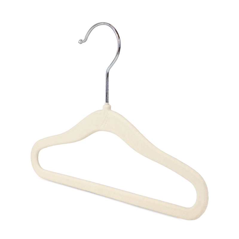 SET 10 COLGADORES PARA BEBÉ PERCHAS BEIGE INFANTILES RESISTENTES PARA CLÓSET - 3