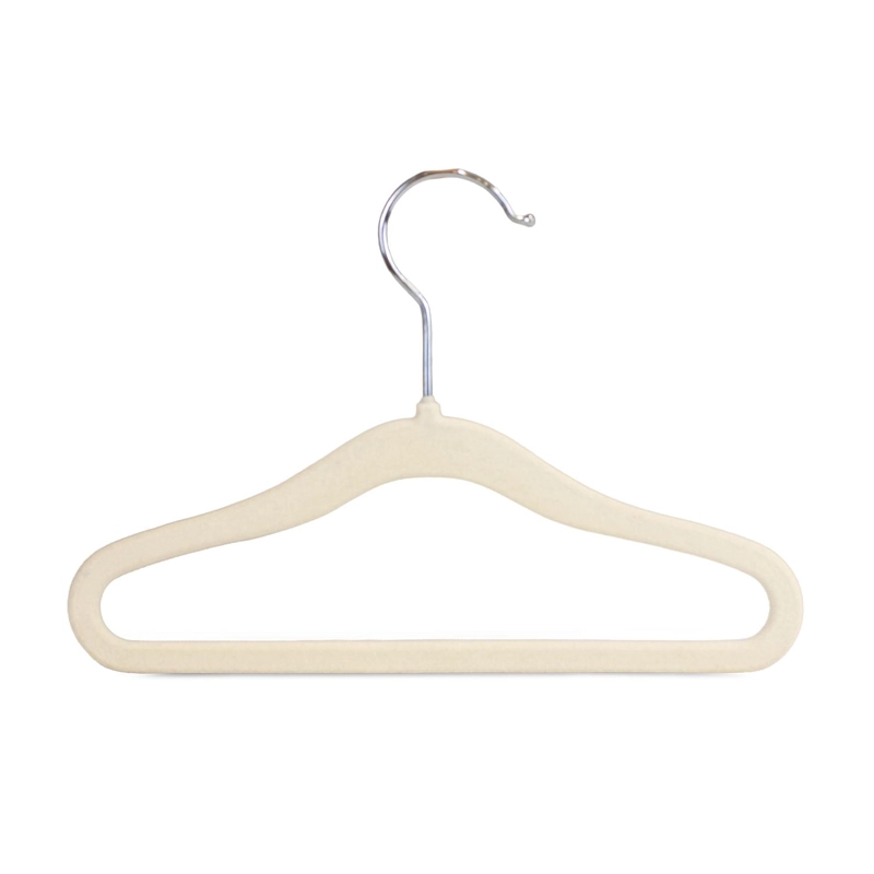 SET 10 COLGADORES PARA BEBÉ PERCHAS BEIGE INFANTILES RESISTENTES PARA CLÓSET - 4