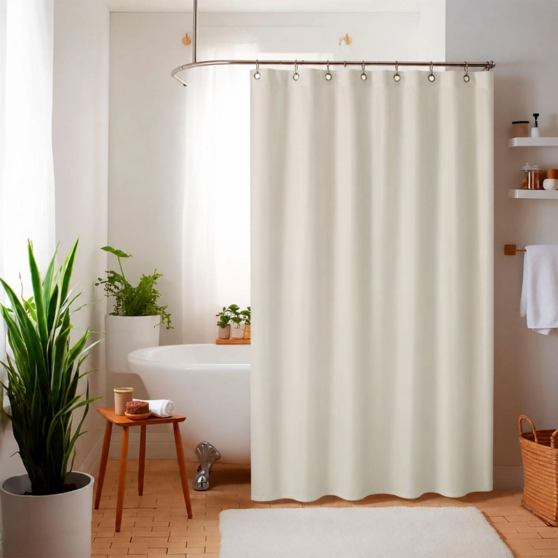 FORRO CORTINA DE BAÑO IMPERMEABLE ANTIMOHO PREMIUM 178X183CM NAUTICA HOME - 1