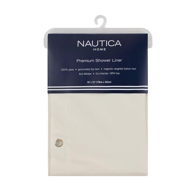 FORRO CORTINA DE BAÑO IMPERMEABLE ANTIMOHO PREMIUM 178X183CM NAUTICA HOME - 3
