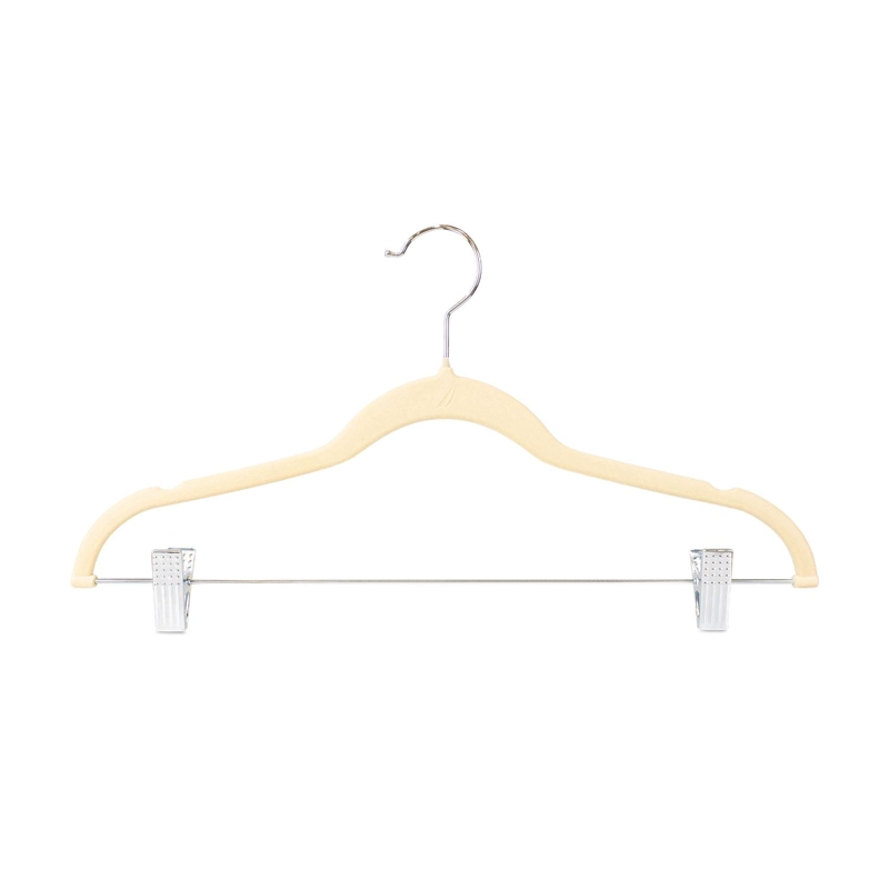SET 6 COLGADORES DE ROPA NAUTICA HOME BEIGE CON CLIP - 2