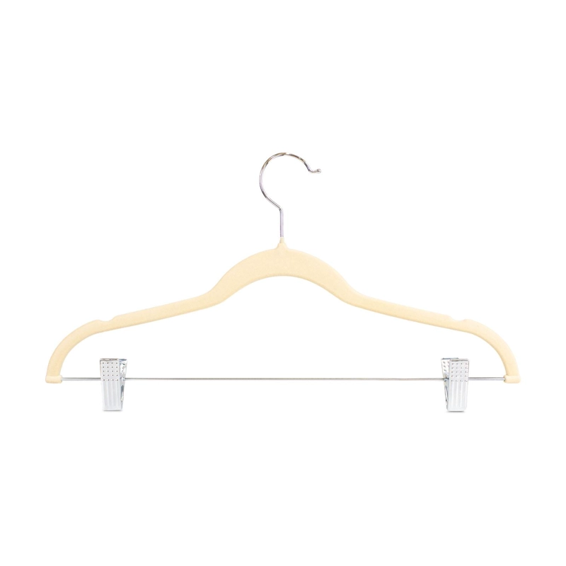 SET 6 COLGADORES DE ROPA NAUTICA HOME BEIGE CON CLIP - 4